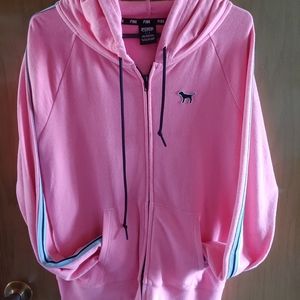 NWOT Victoria Secret PINK hooded zip up hoodie